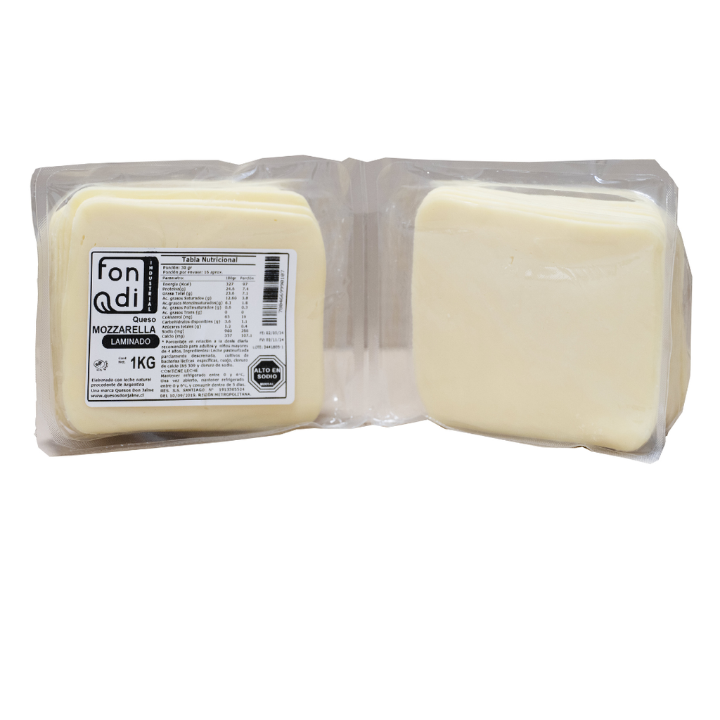 MOZZARELLA LAMINADA - FONDI - 1KG