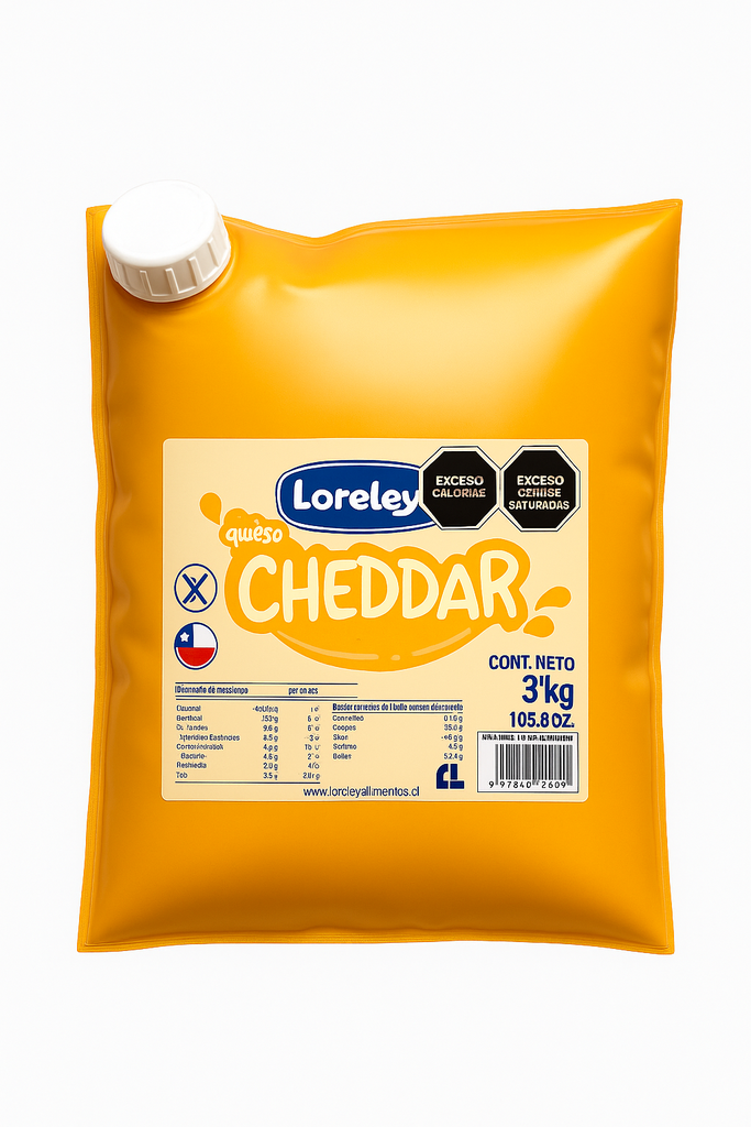 SALSA SABOR CHEDDAR LORELEY 1KG