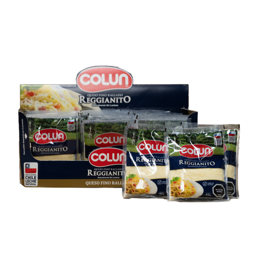 [E63] REGGIANITO RALLADO - COLUN - BOLSA 40G - CAJA 30UN.